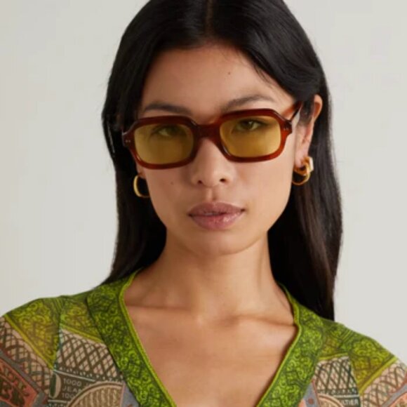 Lexxola Jordy  Burnt Tort & Brown Square Sunglasses UNISEX Trendy Urban Style. main image 9
